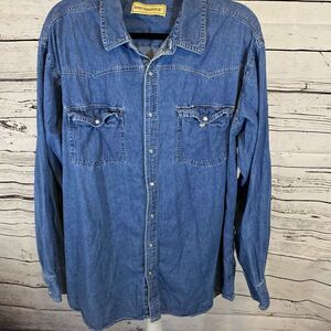 Bit and bridle men’s denim shirt size Two extra large tall